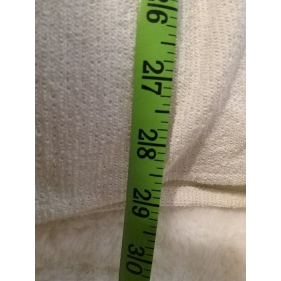 Zara Shirt Men's Size M Beige Cream Textured Woven Knit Thick Button Up - Picture 10 of 10